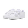 Sneaker PUMA "PUMA Smash 3.0 Sneakers Mädchen", Kinder, Gr. 28, lila (weiß vivid violet silber lila metallic), Obermaterial: Synthetik, Textil; Futter: Textil; Laufsohle: Gummi, Schuhe