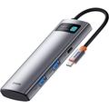 HUB USB multifunzionale 7in1 Tipo C Lettore di schede TF HDMI PD grigio