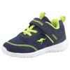 Sneaker KANGAROOS "KY-Chummy EV", Gr. 23, blau (navy, lime), Textil, sportlich, Schuhe, mit praktischem Klettverschluss