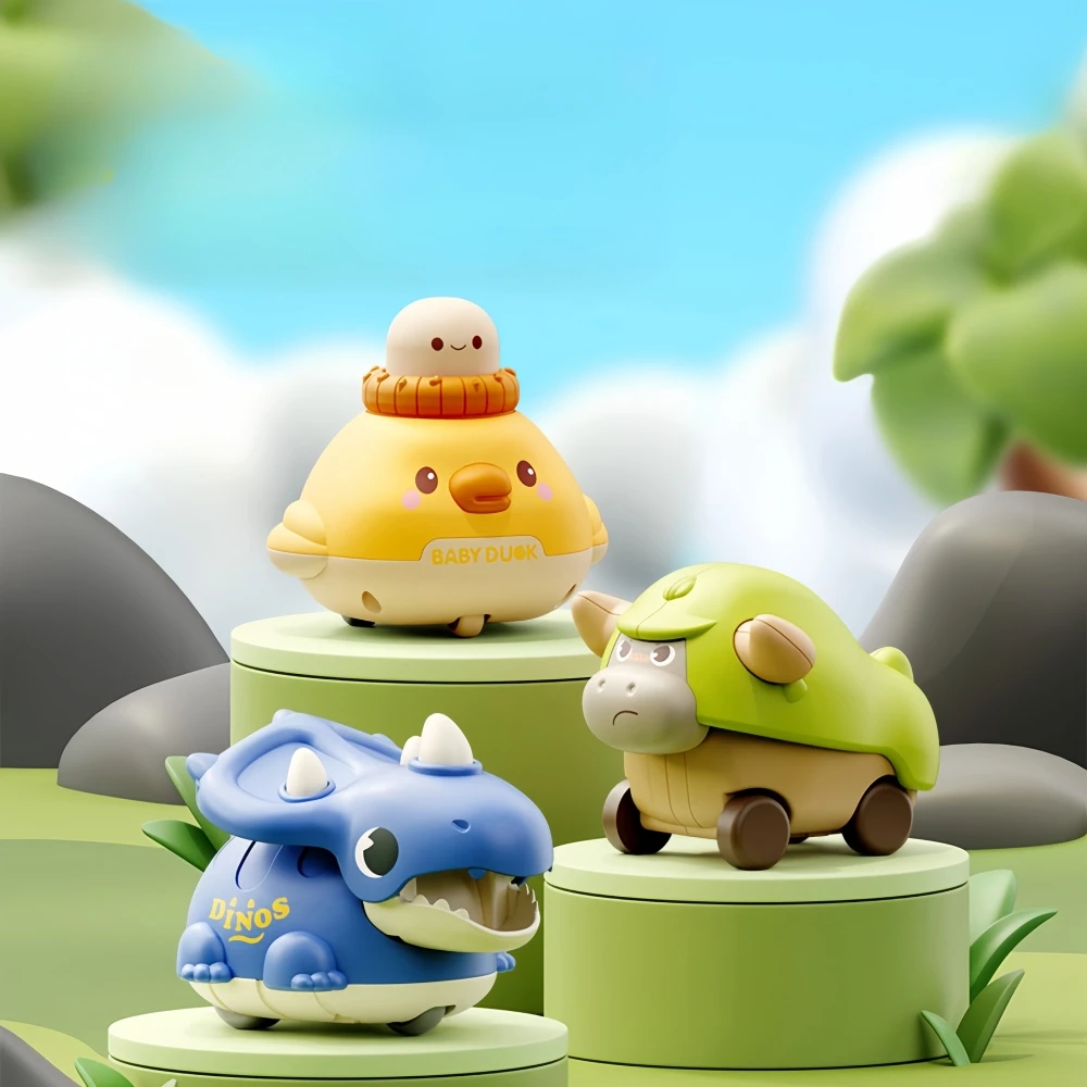 Push-Typ-Babyspielzeugauto/Trägheitswagen zum Zurückziehen/geeignet für Babys von 6–18 Monaten und geeignet als Geburtstagsgeschenk Image