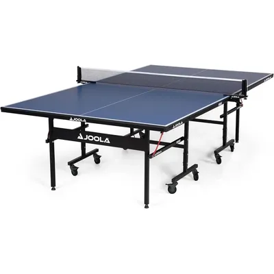 Indoor Table Tennis Table with Quick Clamp Ping Pong Net and Post Set - 10 Minute Easy Assembly -