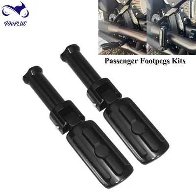 Motorbike Passenger Footpegs With Support Mounting Kit For Harley Davidson Softail 2018-2024 Deluxe