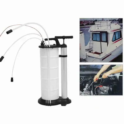 Oil Hand Pump Oil Transfer Pump Suction Pump 9L Waste Oil Water Suction Extraction Pump Fluid Vacuum