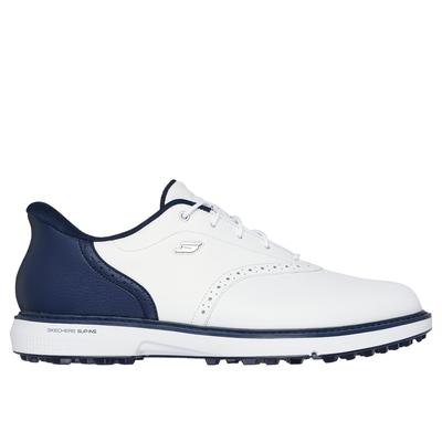 Skechers Men's Slip-ins: GO GOLF Prestige SL Shoes | Size 9.0 | White/Navy | Leather/Synthetic/Textile | Arch Fit