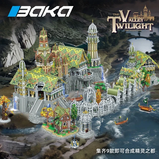 Die Halle des Waterfront-Modells, Bausteine MOC 33237, Dorfhaus, mittelalterliche modulare Architektur, Ziegel, Geschenk, Spielzeug für Kinder und Erwachsene Image