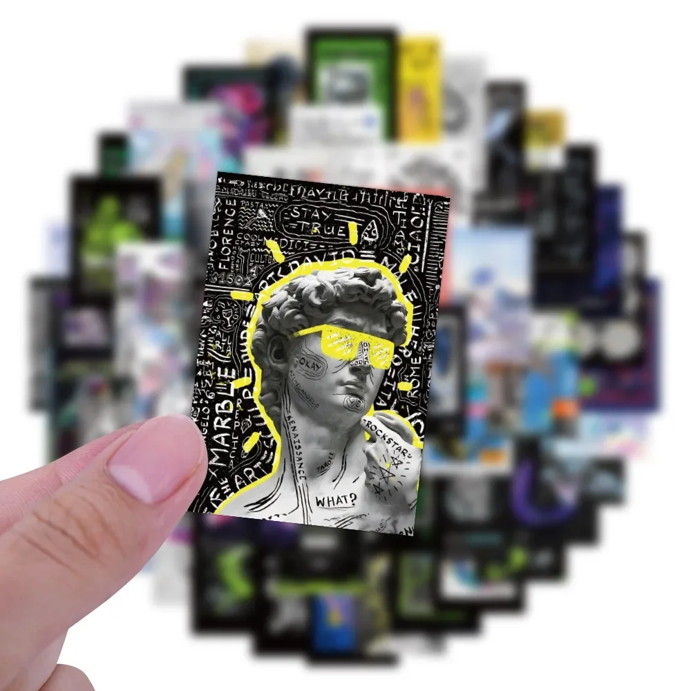 10/30/60PCS Harajuku Säure Grafik Kunst Aufkleber DIY Telefon Laptop Gepäck Skateboard Graffiti Decals Spaß für kid Spielzeug Image