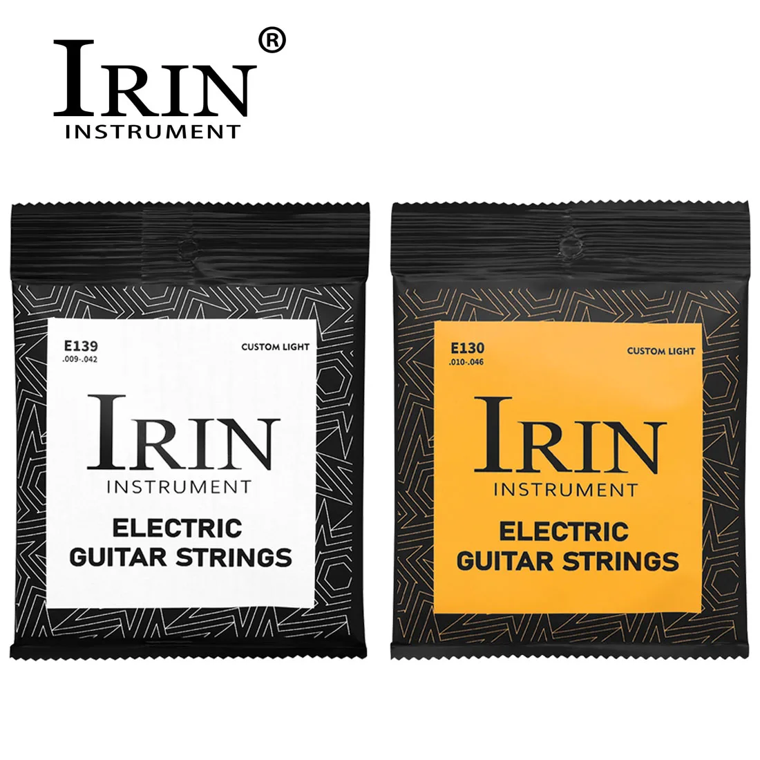 IRIN E-Gitarrensaiten, sechseckiger Nickel-Kohlenstoffstahl, 6-saitig, für E-Gitarren-Zubehör, professionelle Praxisverwendung Image