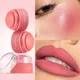 Soft Blush Cream, Single Color Palette for Young Girls, Peach Orange Blush, Rouge Nude Makeup, Multi-purpose Lipstick and Blush