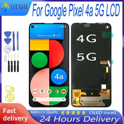 AMOLED For Google Pixel 4 4A4G 4A5G LCD Display Screen Touch 5.81"Pixel 4A 4G LCD Screen 6.2" For Google Pixel 4A 5G LCD Display