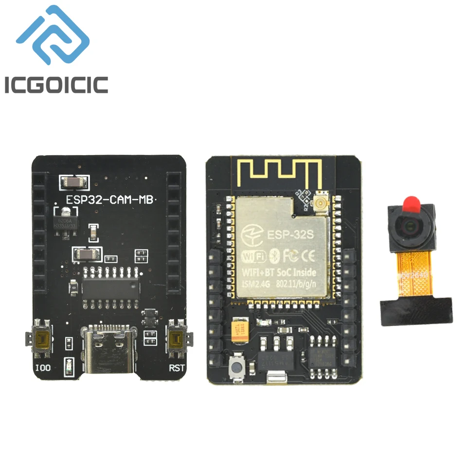 Typ-C ESP32-CAM WiFi Bluetooth Modul ESP32 Seriell zu WiFi ESP32 CAM Entwicklungsboard mit OV2640 OV3660 Kamera ESP32-CAM-MB Image