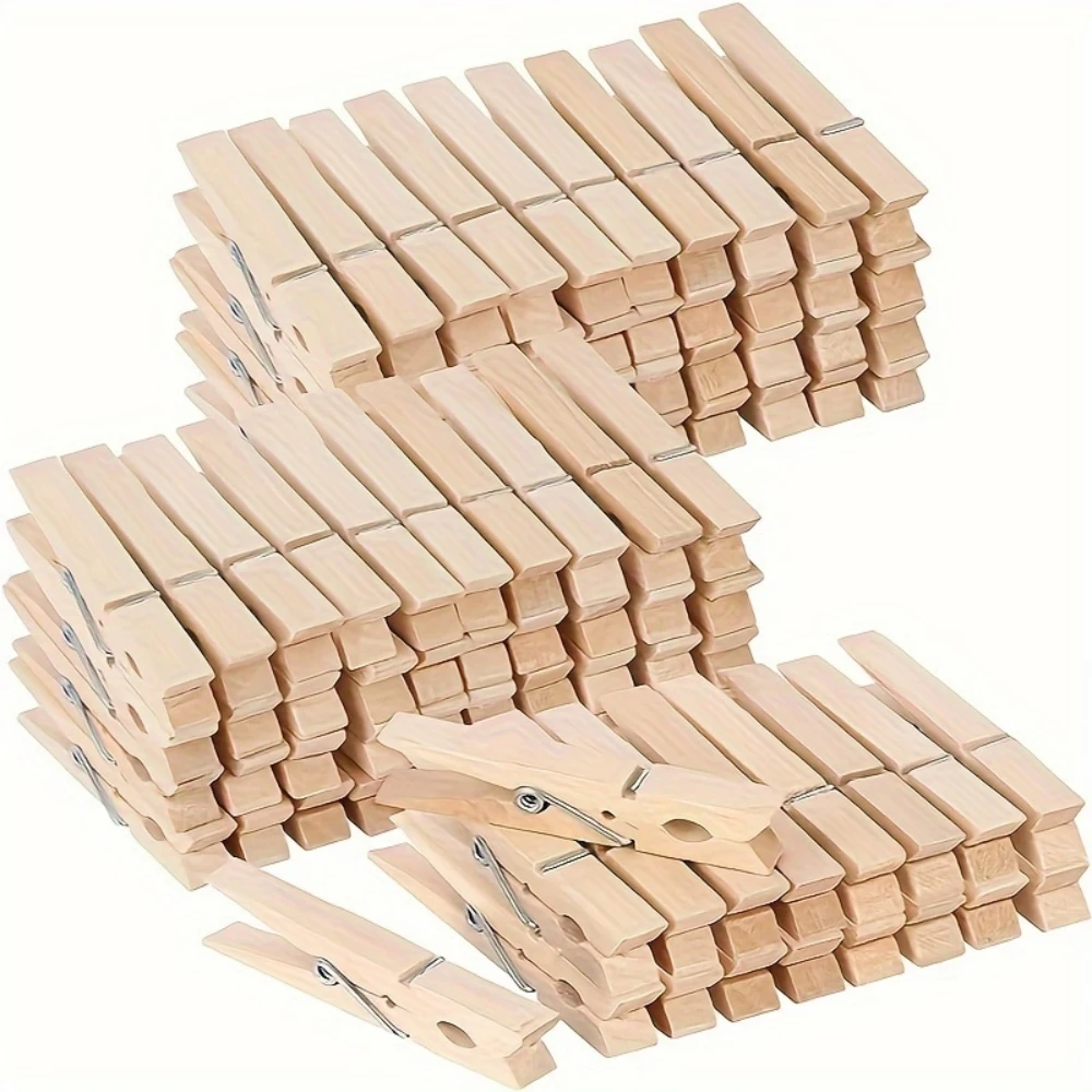 50 stücke Wäsche klammern aus Holz Wäsche klammern Hoch leistungs holz clips zum Aufhängen von Kleidungs bildern im Freien