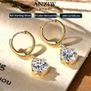 Anziw 2CT 1CT D Farbe Moissanit Baumeln Ohrringe für Frauen 925 Silber Elegante Hochzeit Verlobung