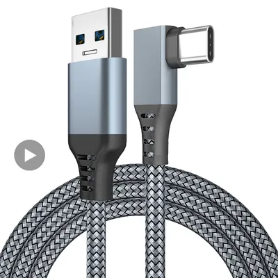 Zubehör für Oculus Quest 2 Quest 2 Kabel Link Smart 3D VR Brille Virtual Reality USB A zu Typ C 3 5M Headset Oculis Helm