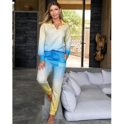Boston Proper - Blue/Yellow - Ombre Lounge Jogger - XS
