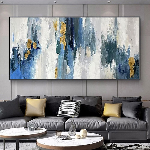 Mintura handgefertigte Ölgemälde auf Leinwand, Wandkunst, Dekoration, modernes abstraktes Bild für die Inneneinrichtung, gerolltes, rahmenloses, ungedehntes Gemälde Image