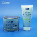 TOP CLEAR Adesivo Trasparente Inodore Cure rapido Incollaggio Lusso Traslucido o Bianco Pietra Ceramica Granito Marmo Giada AB Colla