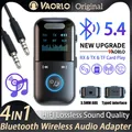 Bluetooth 5.4 Ricevitore audio Trasmettitore Scheda TF Riproduci 3,5 mm AUX Stereo HIFI Adattatore wireless per musica senza perdita con schermo HD/Microfono per kit per