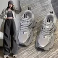 Scarpe da ginnastica da donna Scarpe basse con plateau Scarpe da ginnastica Scarpe da ginnastica da donna con suola spessa Scarpe casual alla moda Scarpe vulcanizzate da tennis con suola spessa