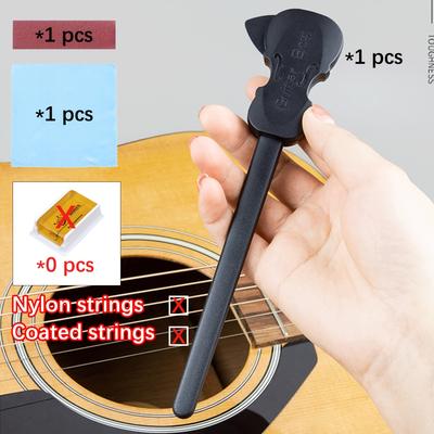 TEMU Black Pp Guitar Bow, Guitar, Playing Classical Musical Instruments, Organ Bow, Creative Portable Picking