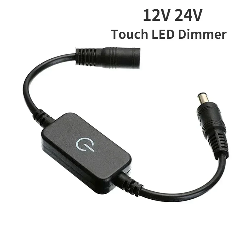 DC 12 V 24 V LED-Streifen, Touch-Helligkeitssteuerung, einfacher Dimmer, Zubehör, Controller für 5050, 2835, Lichtleiste, einfarbig