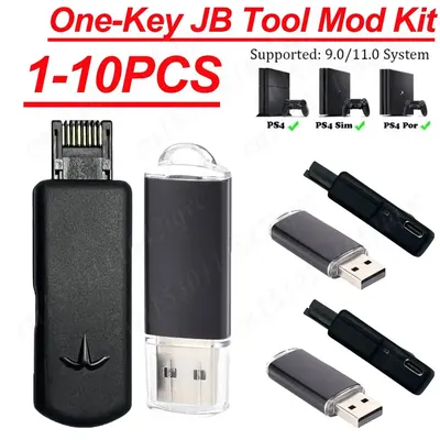 One-Key JB Tool Mod Kit USB Dongle JB USB-Adapter mit Typ-C-Kabel Spielzubehör für PS4/PS4 Pro/PS4 Image