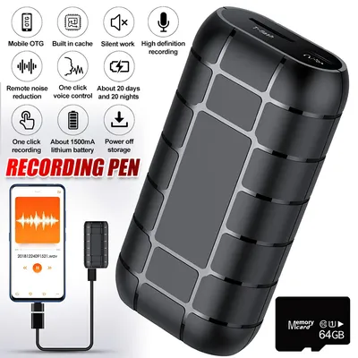 Professional Mini Voice Activated Recorder Digital Recording Device Portable Dictaphone Pen Audio