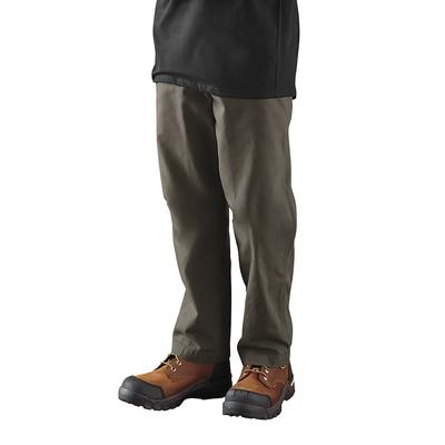 Carhartt Men's Rugged Flex Rigby Dungaree (Size 34-32) Peat/Dark Green, Cotton,Spandex