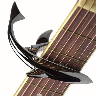 TEMU 5 Colors Shark Tuning Clip, Alloy Tone Clip, Suitable For Acoustic Guitar, Guitar, Electric Guitar And Ukulele