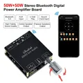 2*50W Bluetooth 5.0 Amplificatore di potenza Classe D Audio 10W ~ 100W HiFi Stereo Lettore musicale wireless Mini USB Scheda audio App AMP digitale