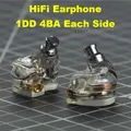 1DD 4BA IEM Auricolari Cuffie HiFi In-Ear Monitor Auricolari Cuffie ibride Wired MMCX Cavo staccabile Cuffie FAI DA TE IEM 3.5