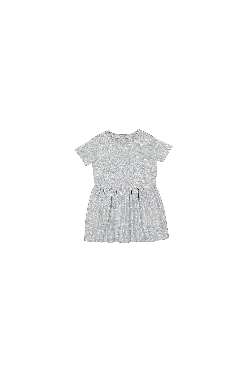 Rabbit Skins 5333 Toddler Fine Jersey Dress Top in Heather size 4 | Cotton