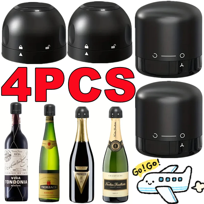 4/2/1PC Vakuum Rotwein Flasche Kappe Stopper Silikon Versiegelt Champagner Flasche Stopper Wiederverwendbare Behalten frische Wein Stecker Bar Werkzeug