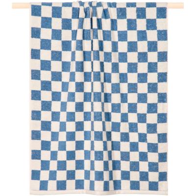 Handtuch PAD "Chess", blau, B:50cm L:100cm, Frottee, Frottee, Handtücher (Packung), Made in Europe Image