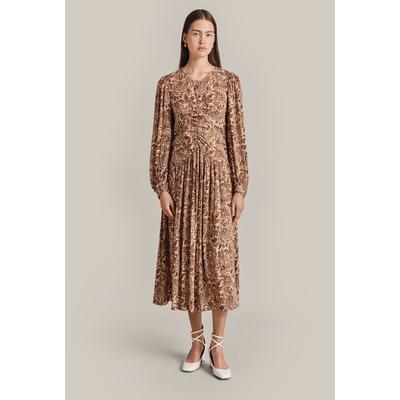Ghost Ava Crepe Midi Dress