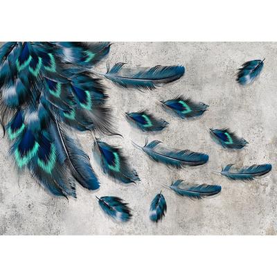 Animal Wallpaper Wall Mural - Blown Feathers