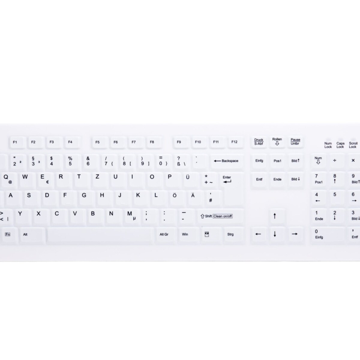 Keyboard Cherry Medical Active Kabelgebunden Schwarz (AK-4400-GU-B/GE) Image
