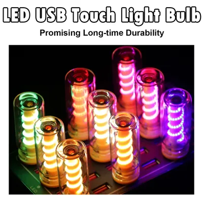 Dimming Usb Touch Control LED Nachtlicht Tragbare Mini Dekorative Beleuchtung Camping Filament Lampe Ladeschatz Rote Glühbirne 5V