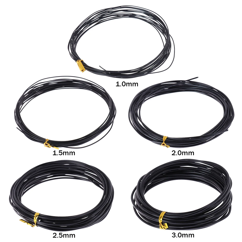 Bonsai-Modellierdraht, schwarzer Bonsai-Platten-Bindedraht, lichtecht, antioxidativ, weich gewunden, multifunktional, handgefertigt, für Pflanzenformen Image
