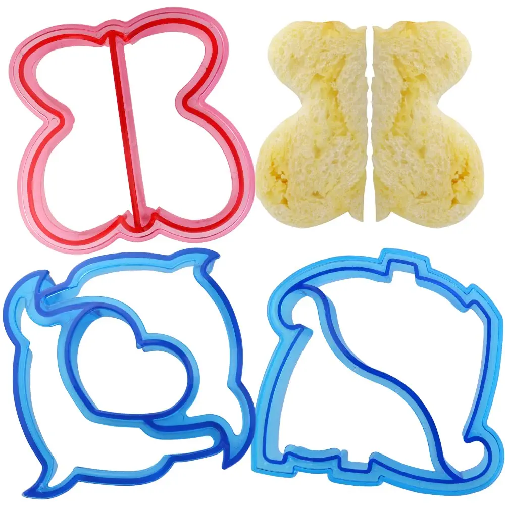 3 Stück Sandwich Cutter für Kinder Kinder kreative Formen Brot Toast Maker Formen DIY Mittagessen Bento Boxen Zubehör Image