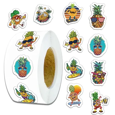 500pcs mr. Ananas Roman Serie Scroll Aufkleber kreative heiß verkaufen Dekoration Computer Handy Image