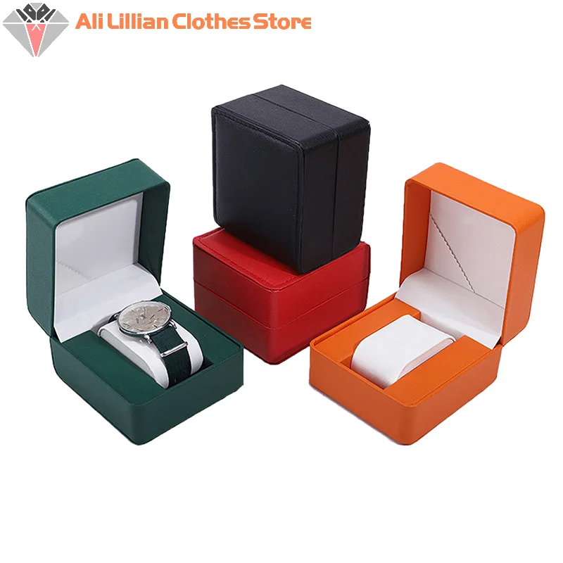 Uhr Lagerung Box PU Einzelne Uhr Vitrine Armbanduhr Uhr Halter Reise Schmuck Uhr Organizer Für Männer Geschenk