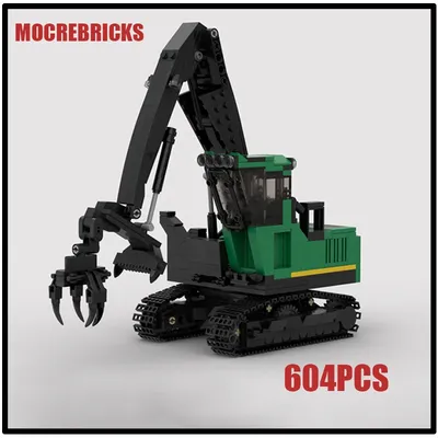 DIY Kreative Engineering Fahrzeuge Modell 2956G Schaukel Log Loader Bausteine High-tech Montage Ziegel Serie Spielzeug Kind Souvenirs Image