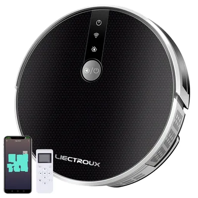 Liectroux c30b roboter staubsauger 6000pa absaugung mit ai karte navigation smart partition wifi app elektrischer wassertank Image