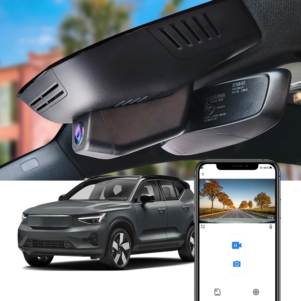 Dashcam für Volvo EX30 EX40 2024-2026, FITCAMX 4K 2160P Factory Look Auto DVR WIFI APP Connect für EX 30 EX 40 Image