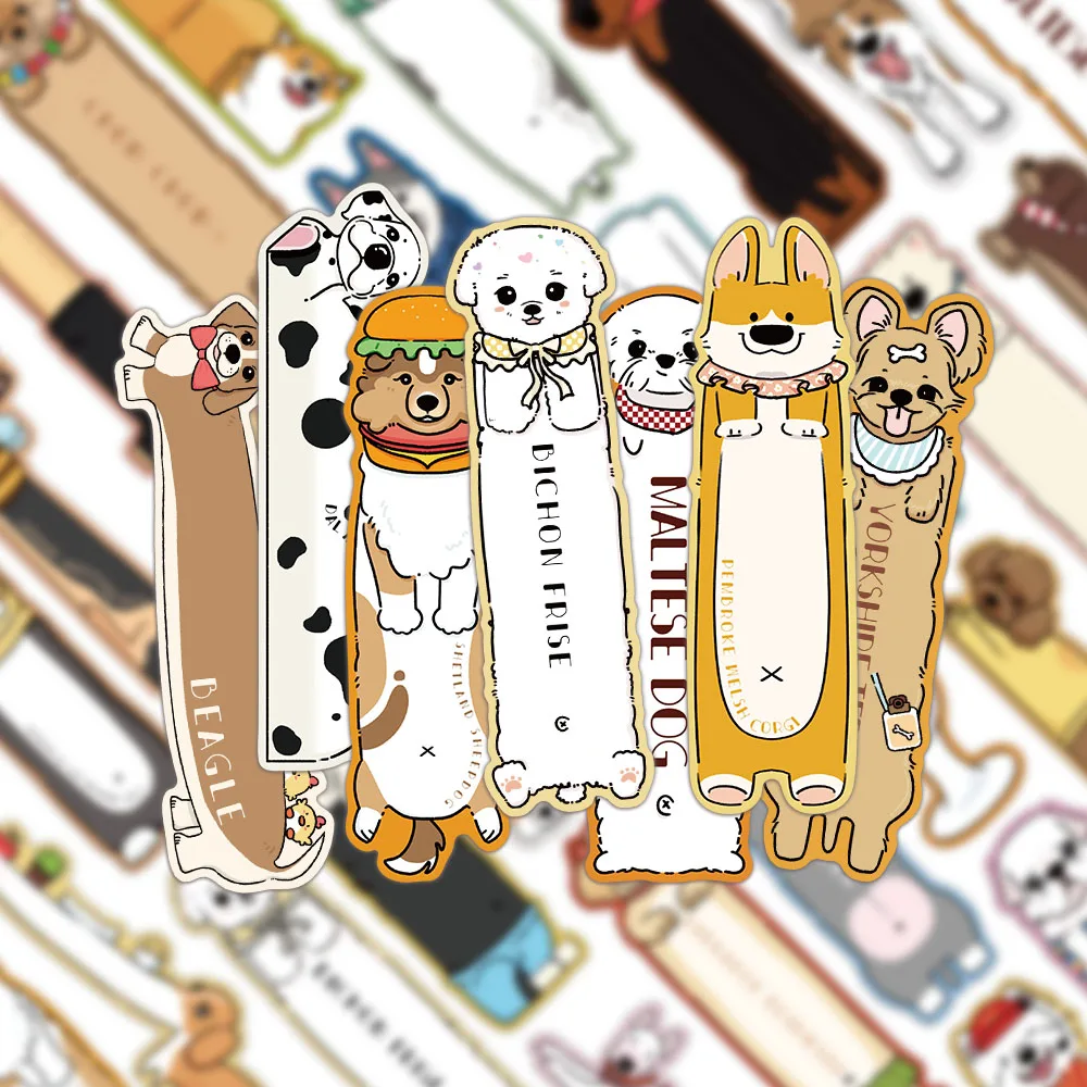 30PCS Lesen Welpen Lesezeichen Cartoon Tier Dekorationen Student Lesen Bücher Seite Buch Label Papier Lesezeichen Image