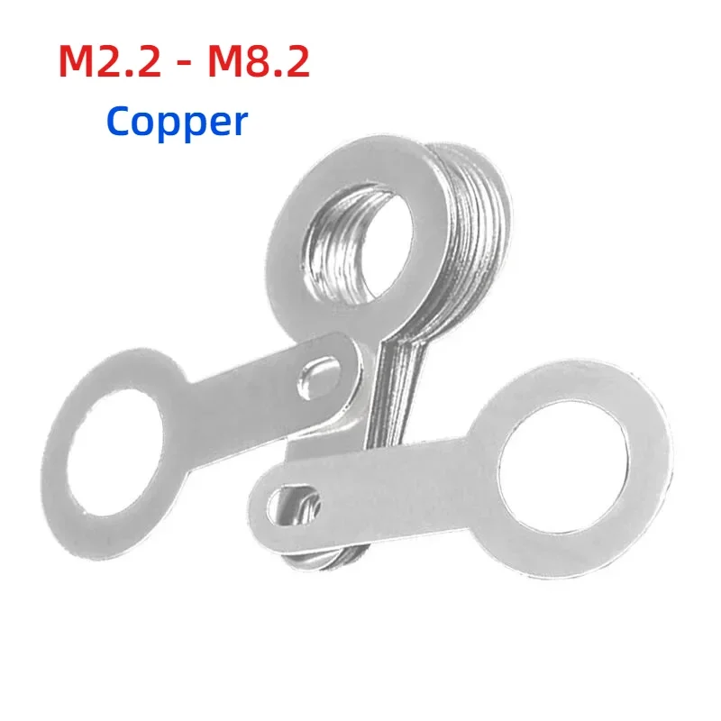 M2,2 M2,7 M3,2 M4,2 M5,2 M6,2 M8,2 Löten Tag Lug Ring Erde Stecker Schweißen Unterlegscheibe Kupfer Löten Lug Image