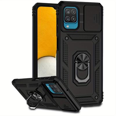 TEMU For Galaxy A12 Case Slide Camera Cover And Kickstand Cover Image