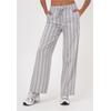 Stoffhose FRESHLIONS "Giselle", Damen, Gr. M, EURO-Größen, grau, 100% Baumwolle, gestreift, casual, lang, Hosen, in tollem Streifen-Design