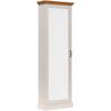 Schuhschrank HOME AFFAIRE "Selma", weiß (weiß, gebeizt), B:60cm H:180cm T:25cm, Massivholz, Schränke, mit Spiegeltür u. 6 Schuhreihen, Breite 60 cm, Höhe 180 cm