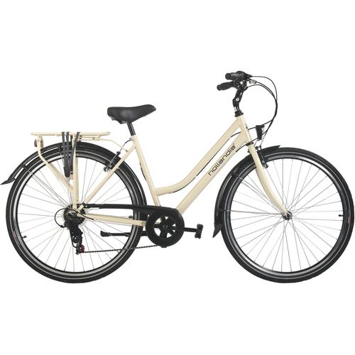 Hollandrad HOLLANDIA ""City Next"" Gr. 50, beige (vanille, vanille), Fahrräder, 50cm, 28 Zoll (71,12cm) hinten: 28 Zoll (71,12cm)